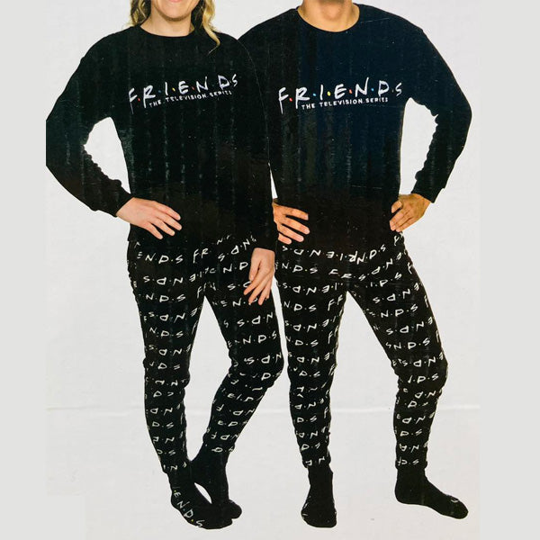 Friends Black Pajama Set
