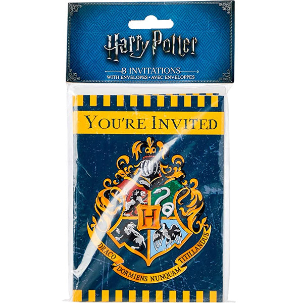 Harry Potter Party Invitations 8 pack