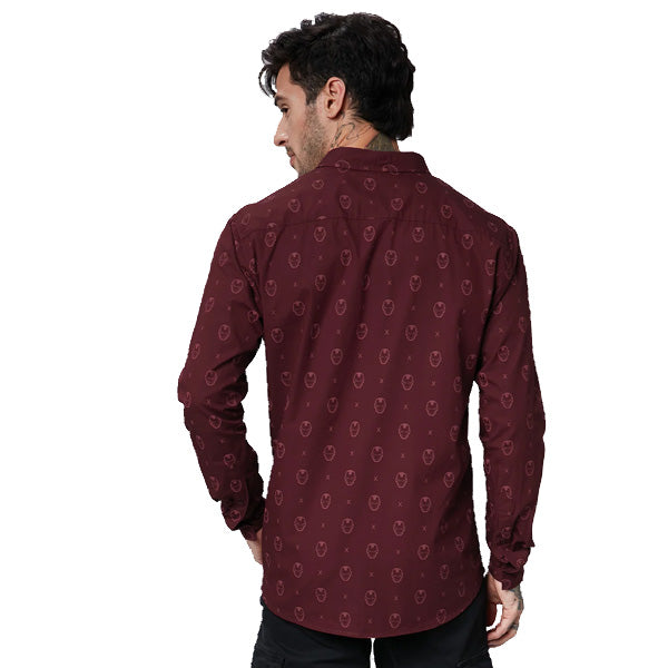 Iron Man Burgundy Shirt