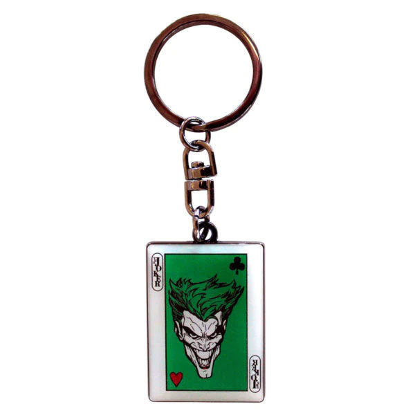 Joker Card Metal Keychain