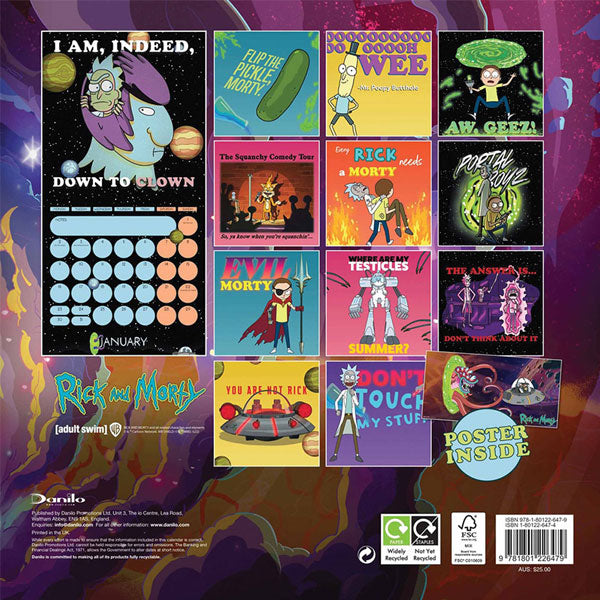 Rick and Morty Calendar 2023