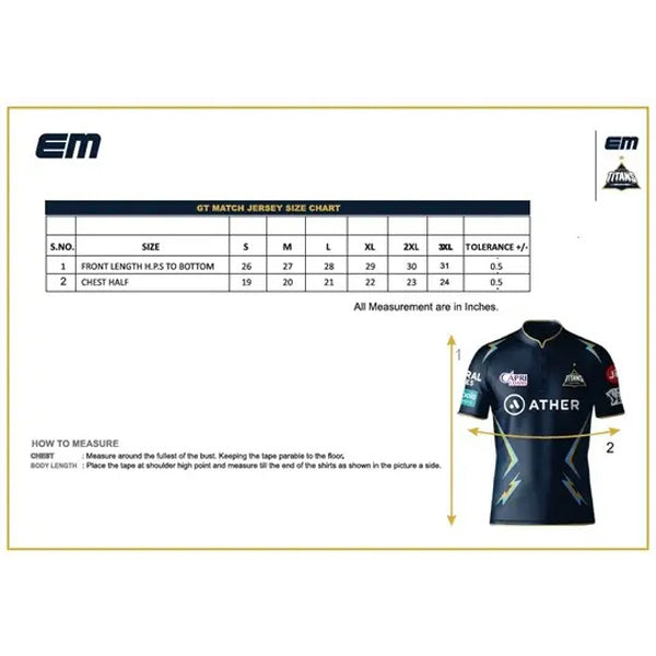 Gujarat Titans Match Jersey 2023