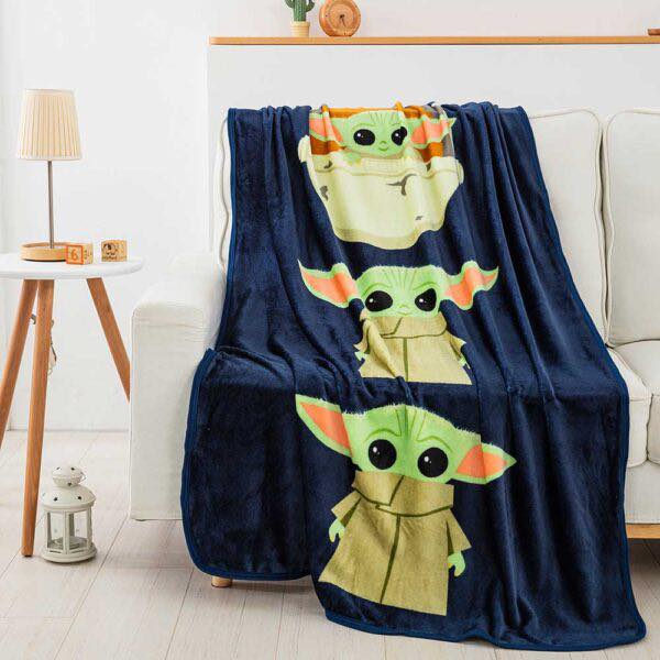 Star Wars Mandalorian Child Expressions Silk Blanket
