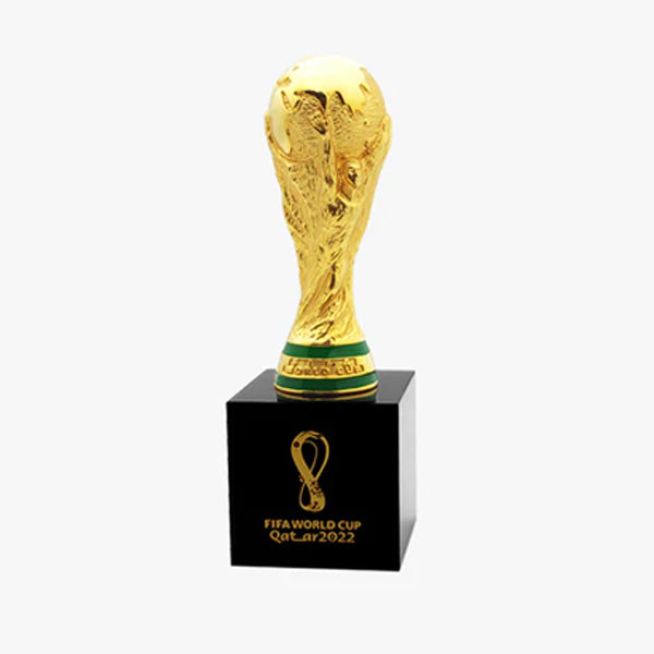 World Cup Qatar 2022 Trophy with Pesdestal