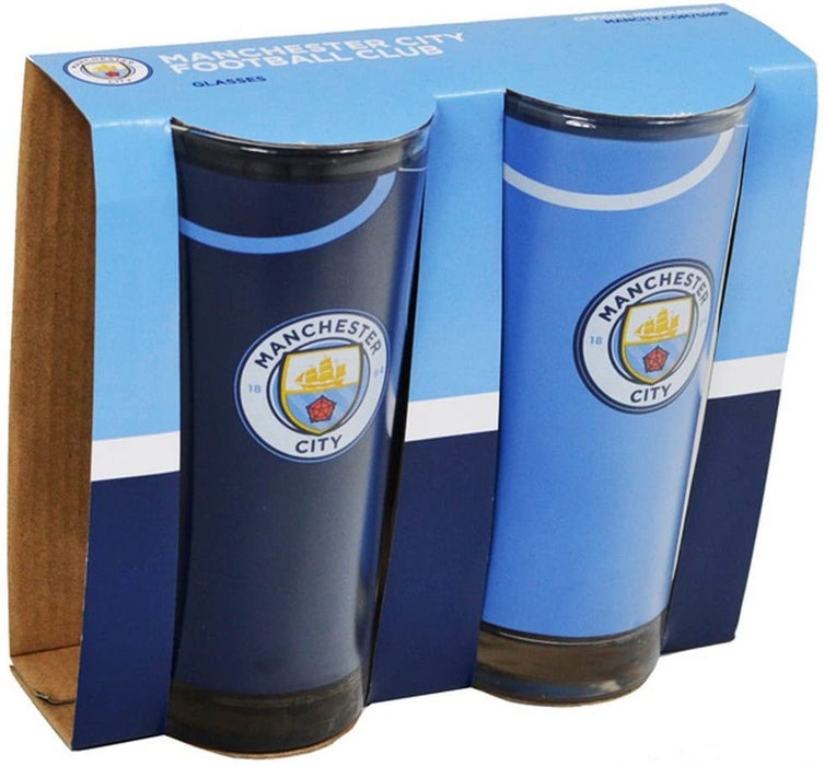 Manchester City FC High Ball Glass 2 Pack